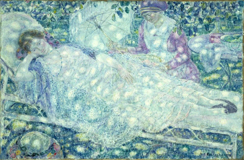 De ligstoel - Frederick Carl Frieseke