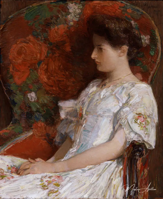 La chaise victorienne - Childe Hassam - Reproductions de tableaux et peintures haut de gamme