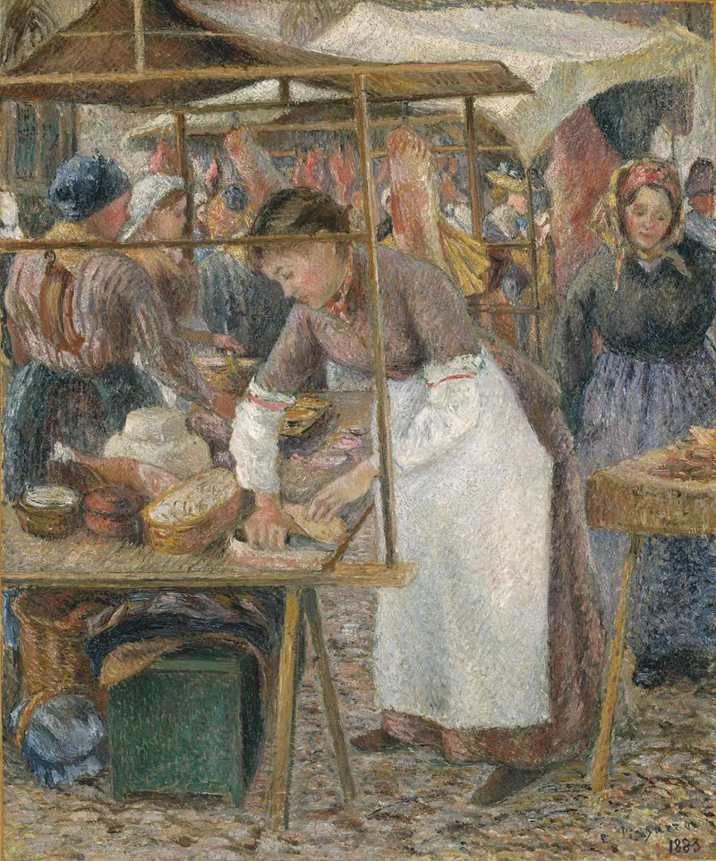 De Vleeswarenverkoopster - Camille Pissarro