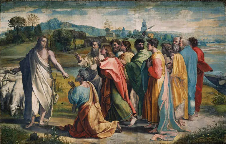 De overgave van Christus aan Petrus - Raphael Sanzio