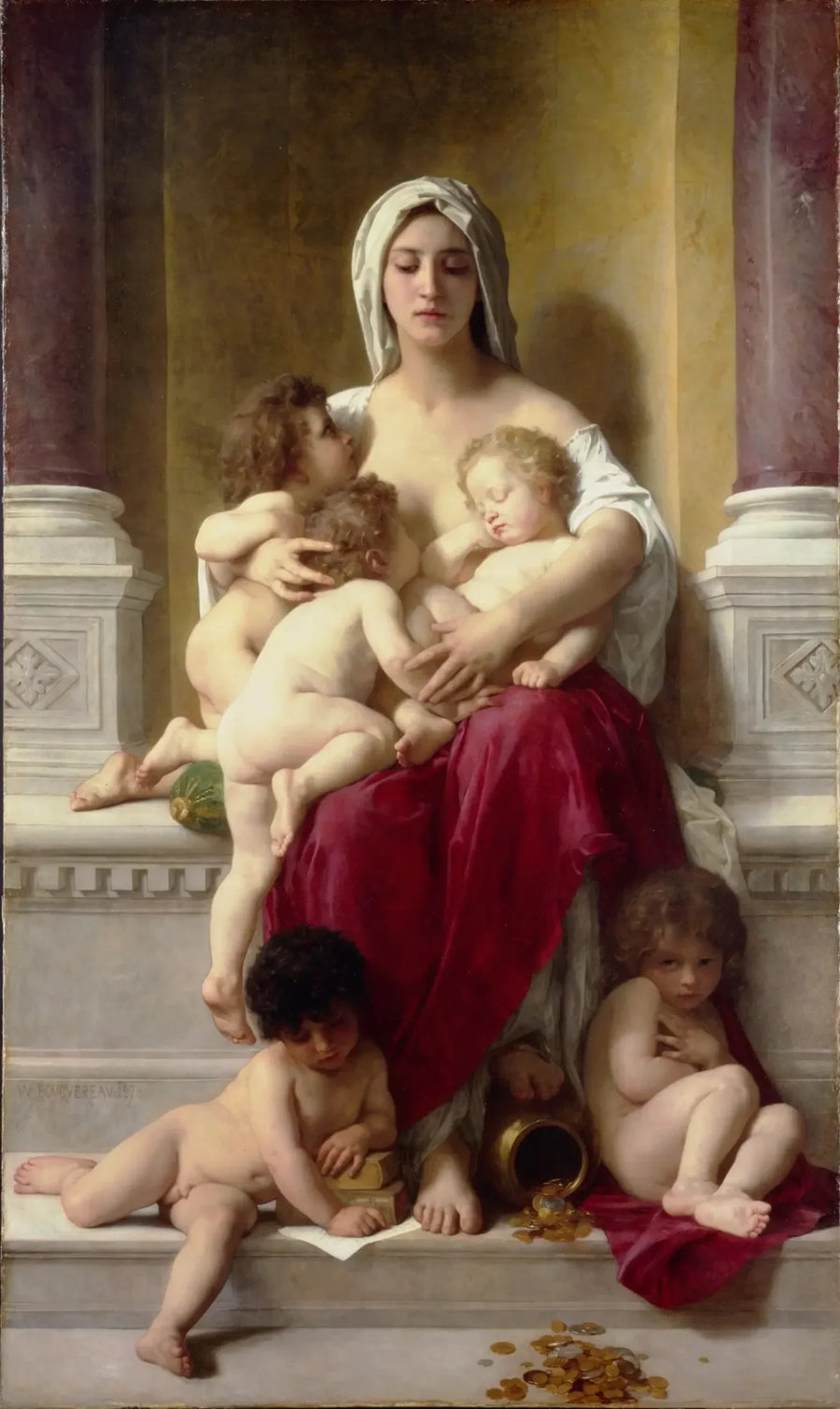 De Liefdadigheid - Bouguereau