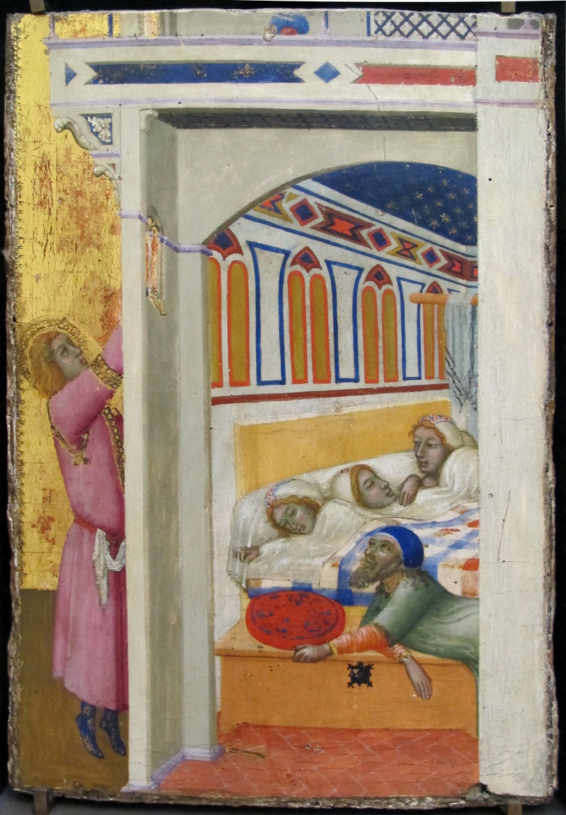 De Liefde van Sint Nicolaas van Bari - Ambrogio Lorenzetti