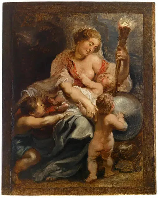De liefdadigheid verlicht de wereld - Peter Paul Rubens