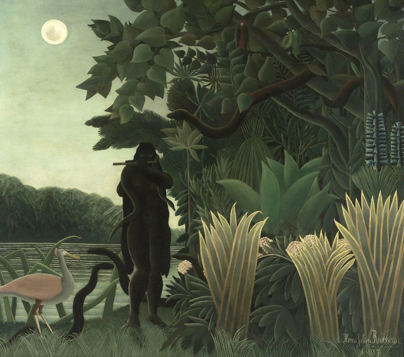 De Slangenbezweefster - Henri Rousseau