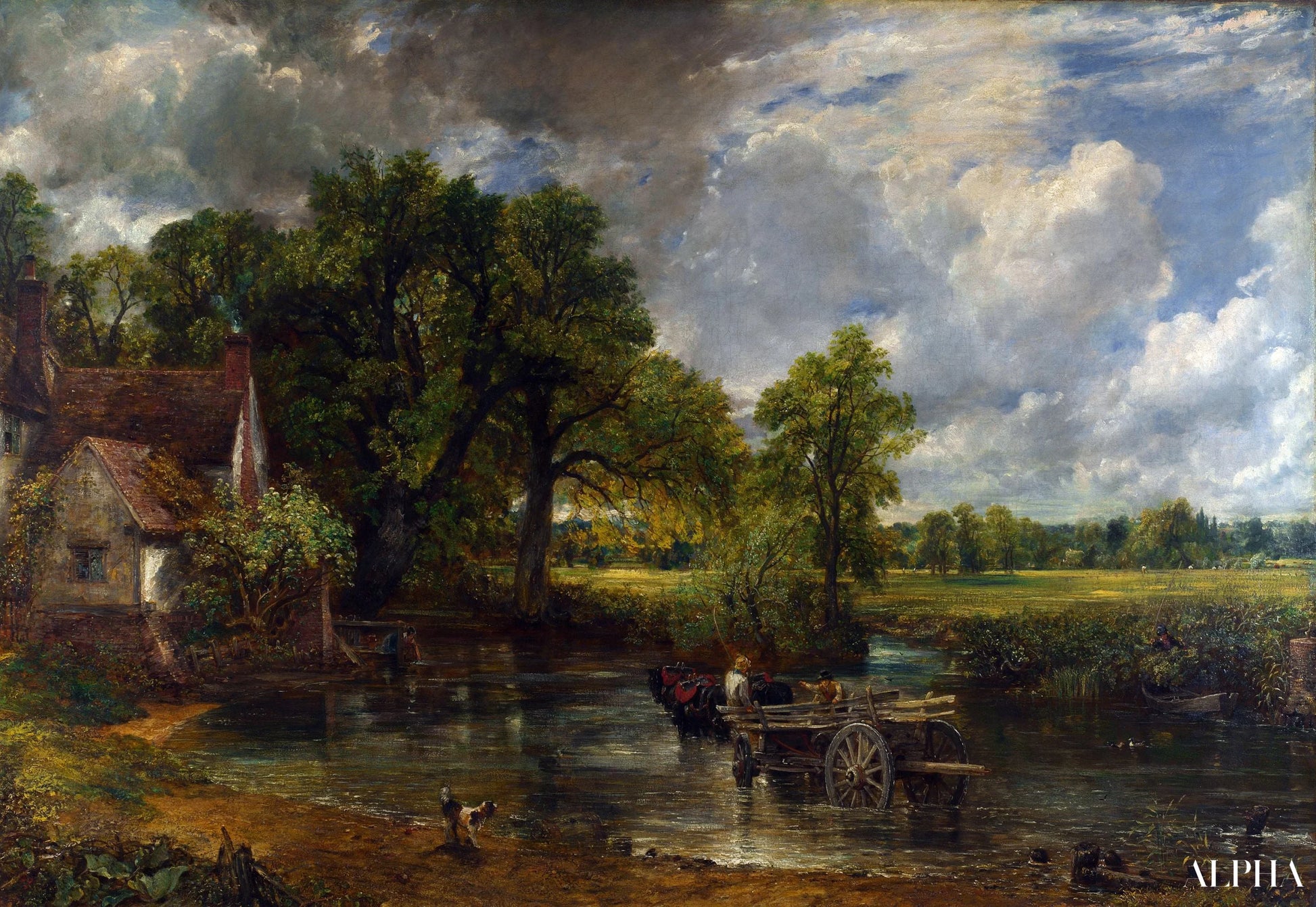 De Hooiwagen - John Constable - Reproducties van schilderijen en hoogwaardige schilderijen