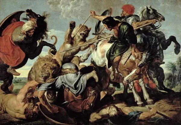 De Jacht op de Leeuw - Peter Paul Rubens
