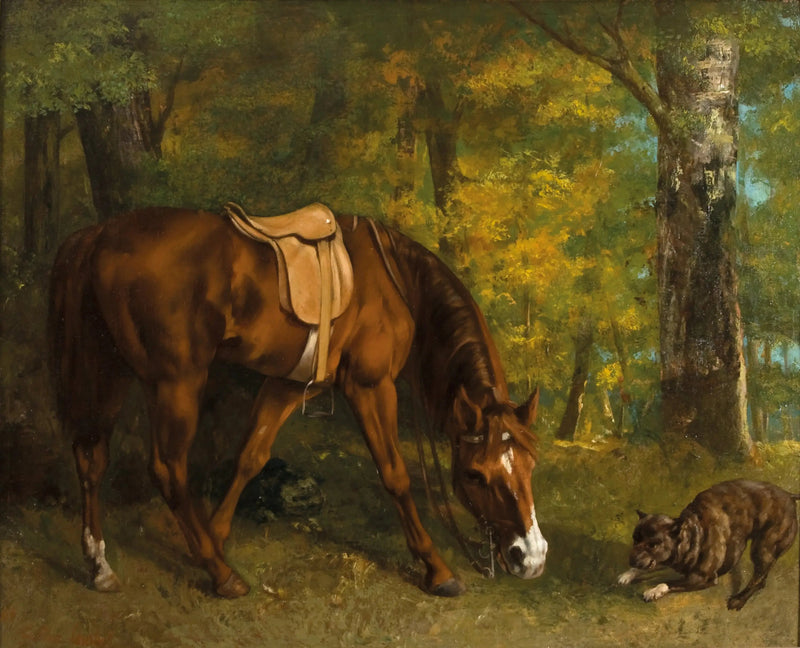 De jacht op de vos - Gustave Courbet