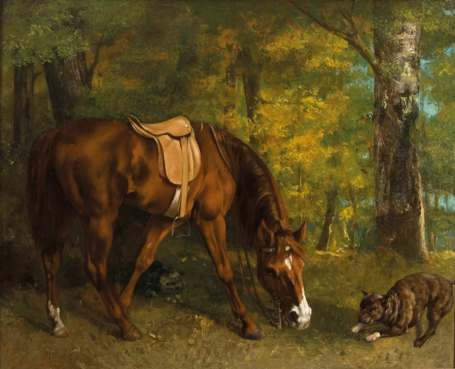 De jacht op de vos - Gustave Courbet