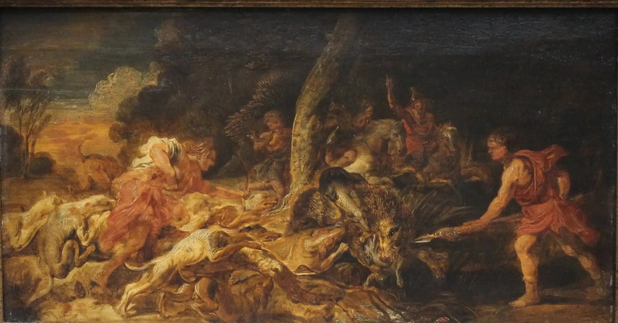 De jacht op everzwijnen in Nieuw-Caledonië - Peter Paul Rubens