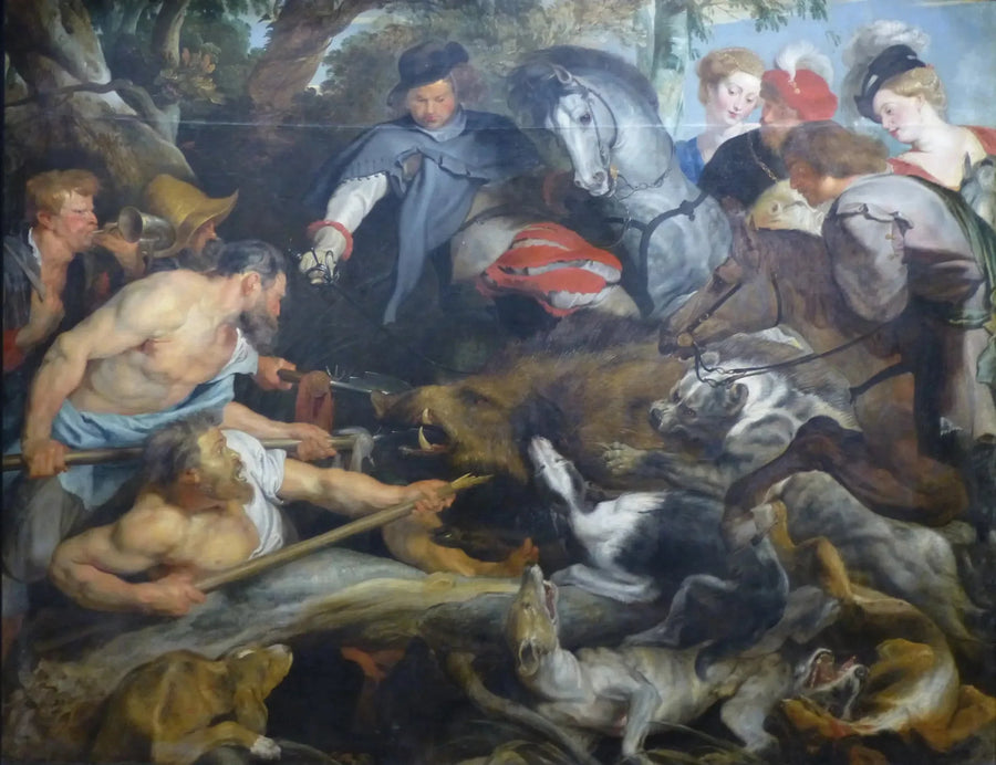 Het jagen op everzwijnen - Peter Paul Rubens