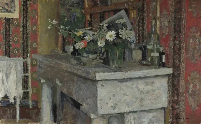 De open haard - Édouard Vuillard