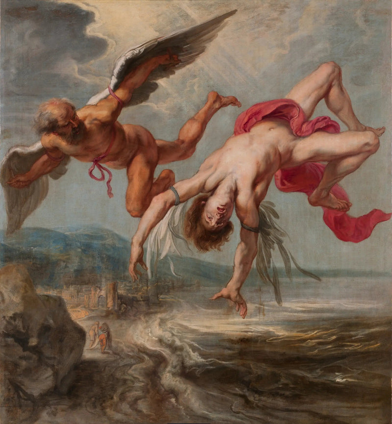 De val van Icarus - Peter Paul Rubens