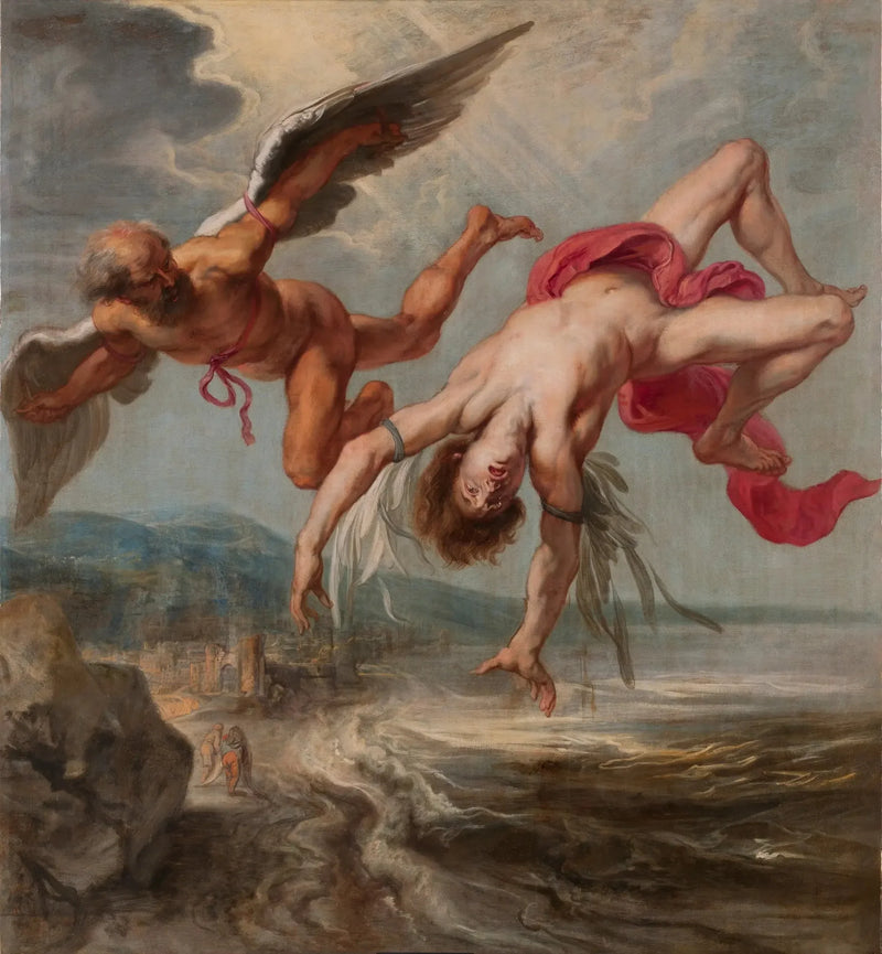 De val van Icarus - Peter Paul Rubens