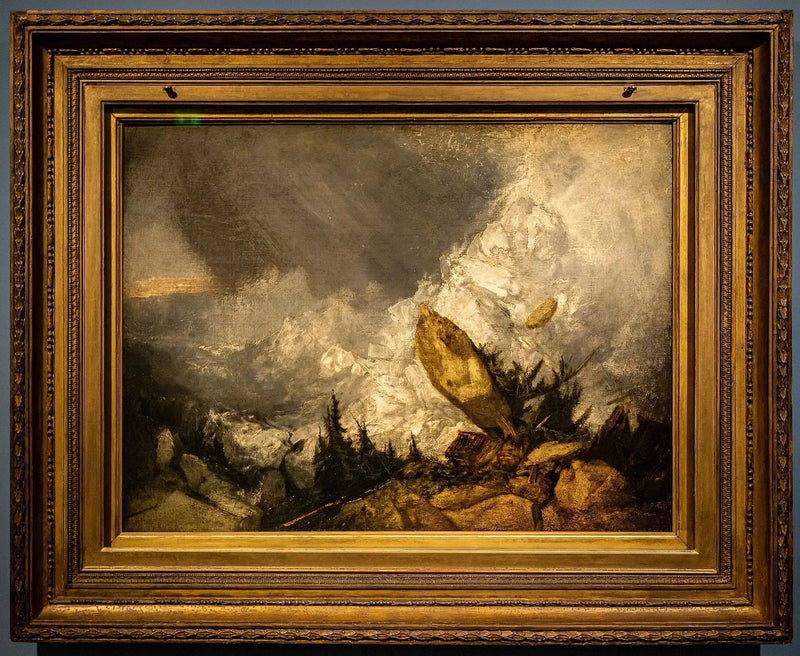 De val van een lawine in Graubünden - J. M. W. Turner