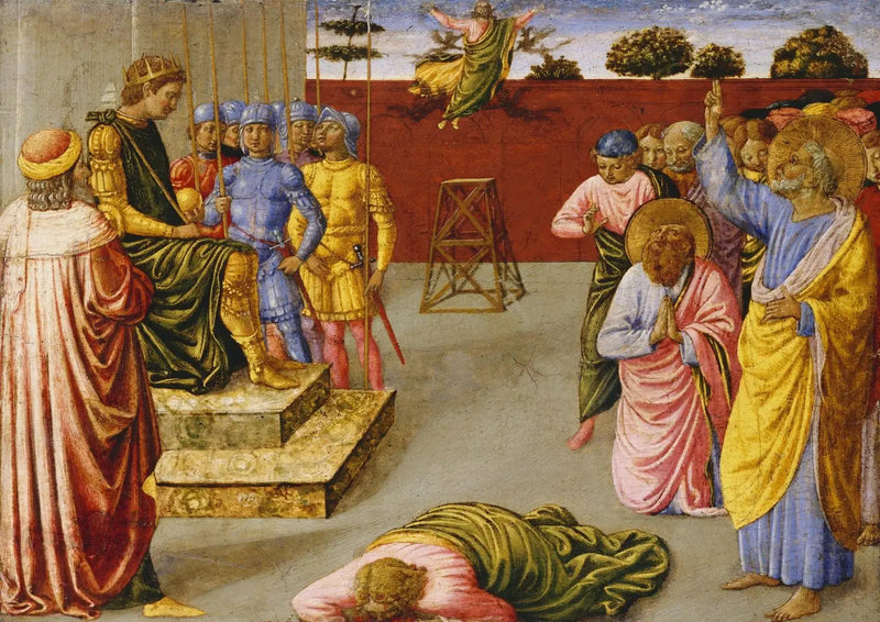 De val van Simon de Magiër - Benozzo Gozzoli