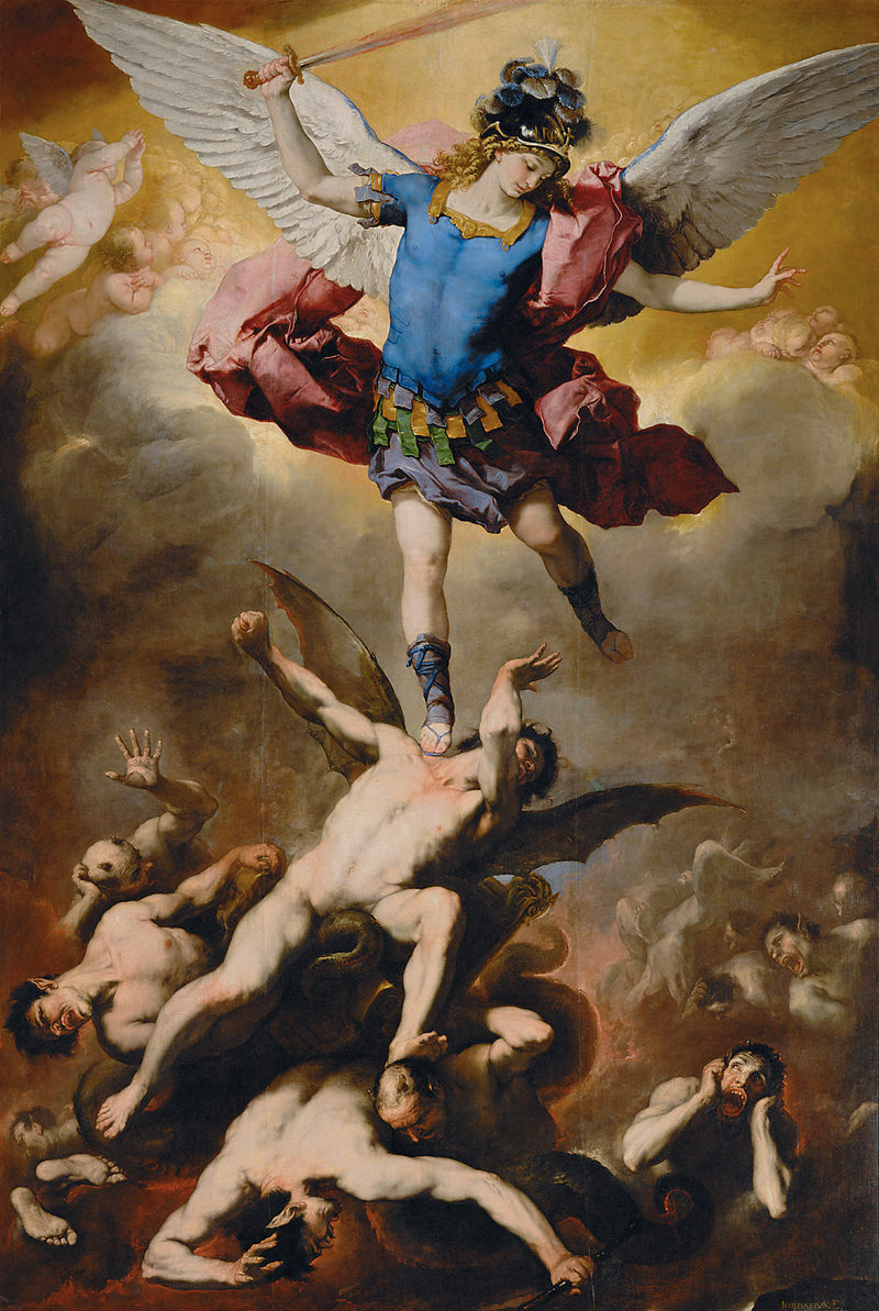 De val van de rebelse engelen - Luca Giordano
