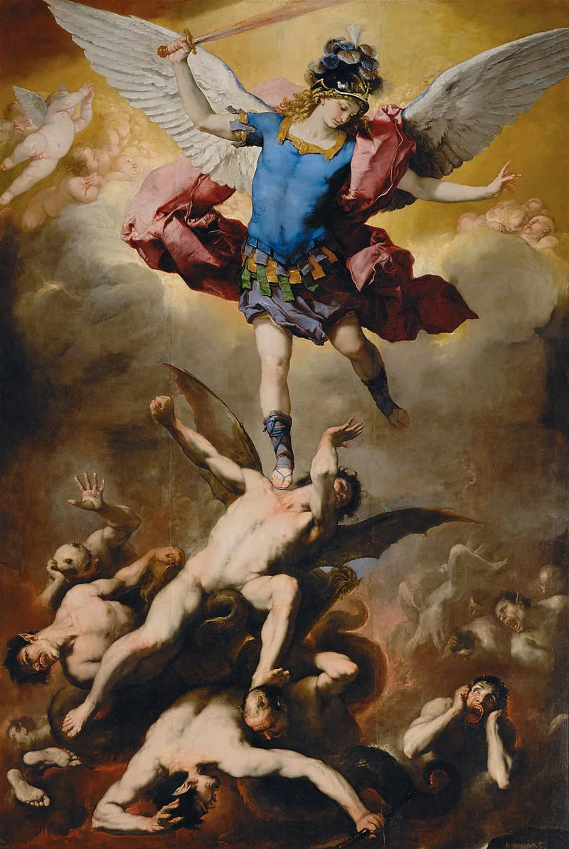 De val van de rebelse engelen - Luca Giordano