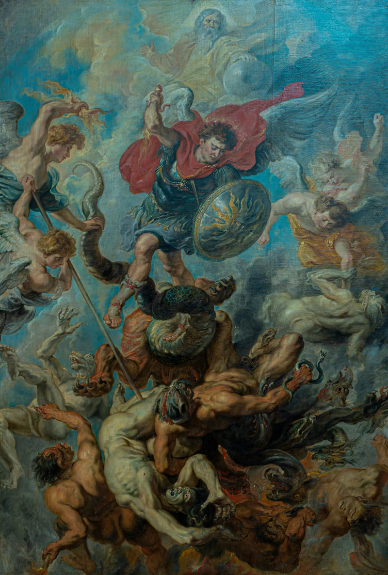 De val van de rebellerende engelen - Peter Paul Rubens