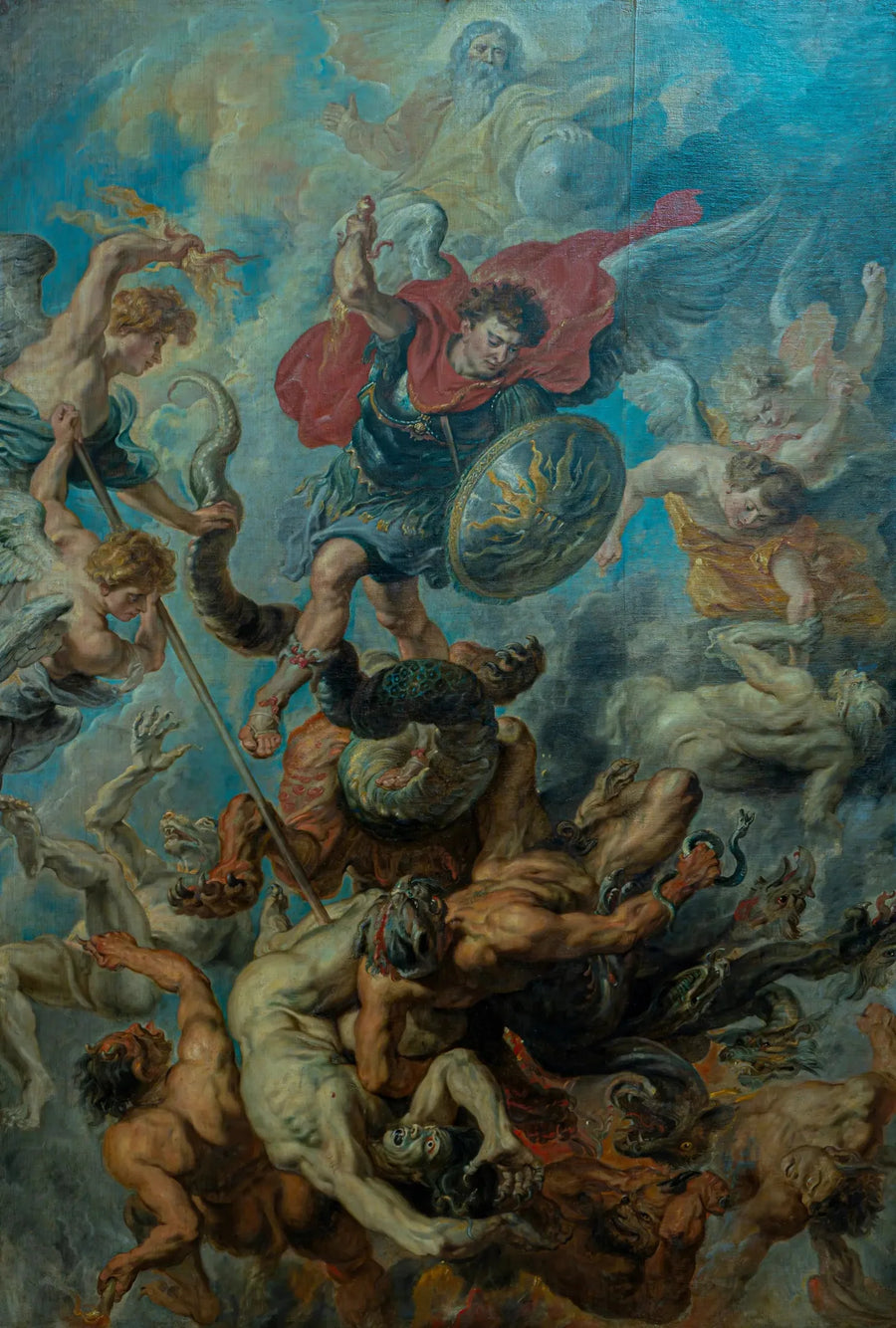 De val van de rebellerende engelen - Peter Paul Rubens