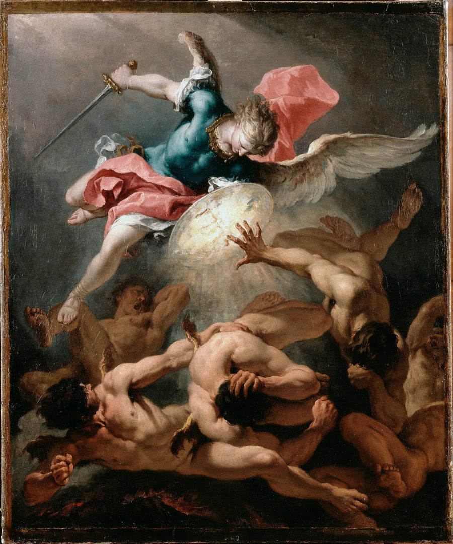 De val van de rebelse engelen - Sebastiano Ricci
