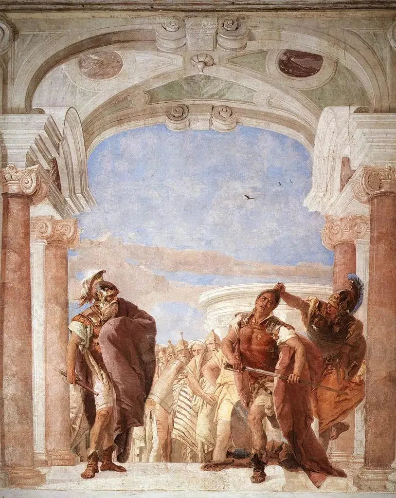 De woede van Achilles - Giovanni Battista Tiepolo