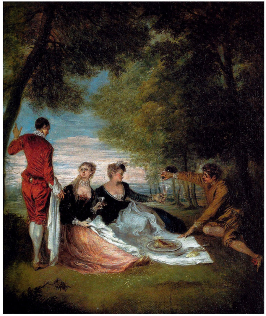 De picknick op het gras - Antoine Watteau