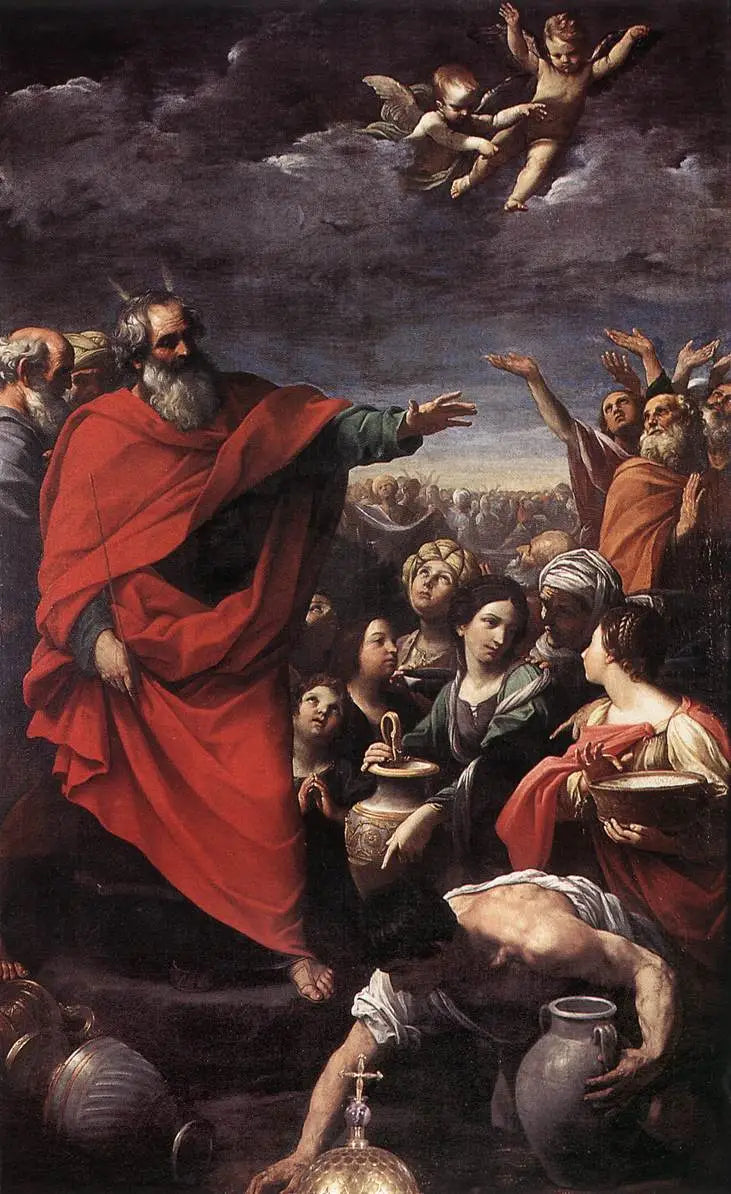 De oogst van de manna - Guido Reni