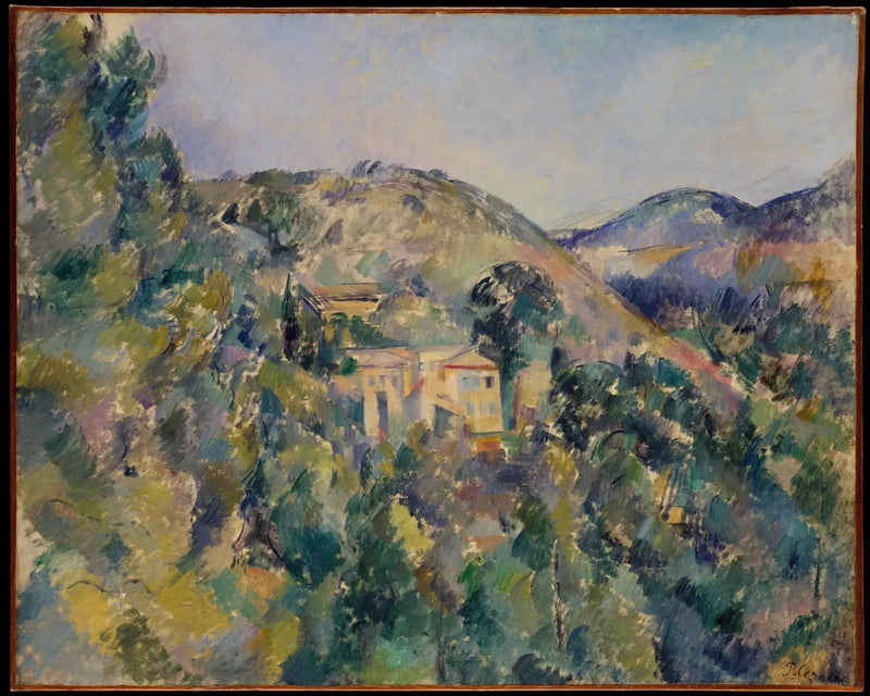 De Heuvel van de Armen nabij het Zwarte Kasteel, met uitzicht op Sint-Jozef - Paul Cézanne