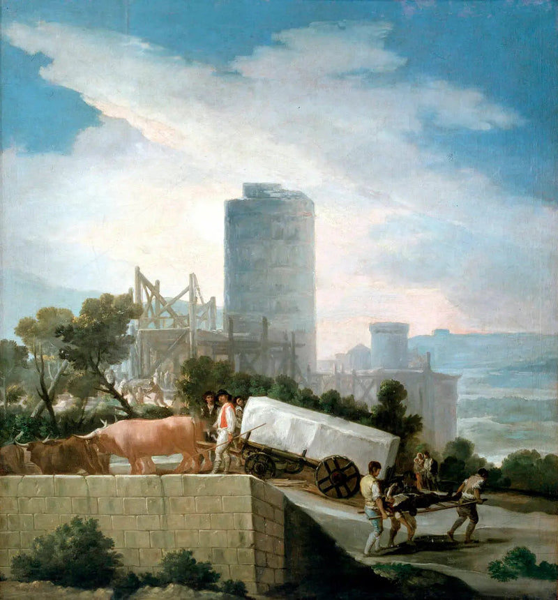 De Aansturing van een ploeg - Francisco de Goya