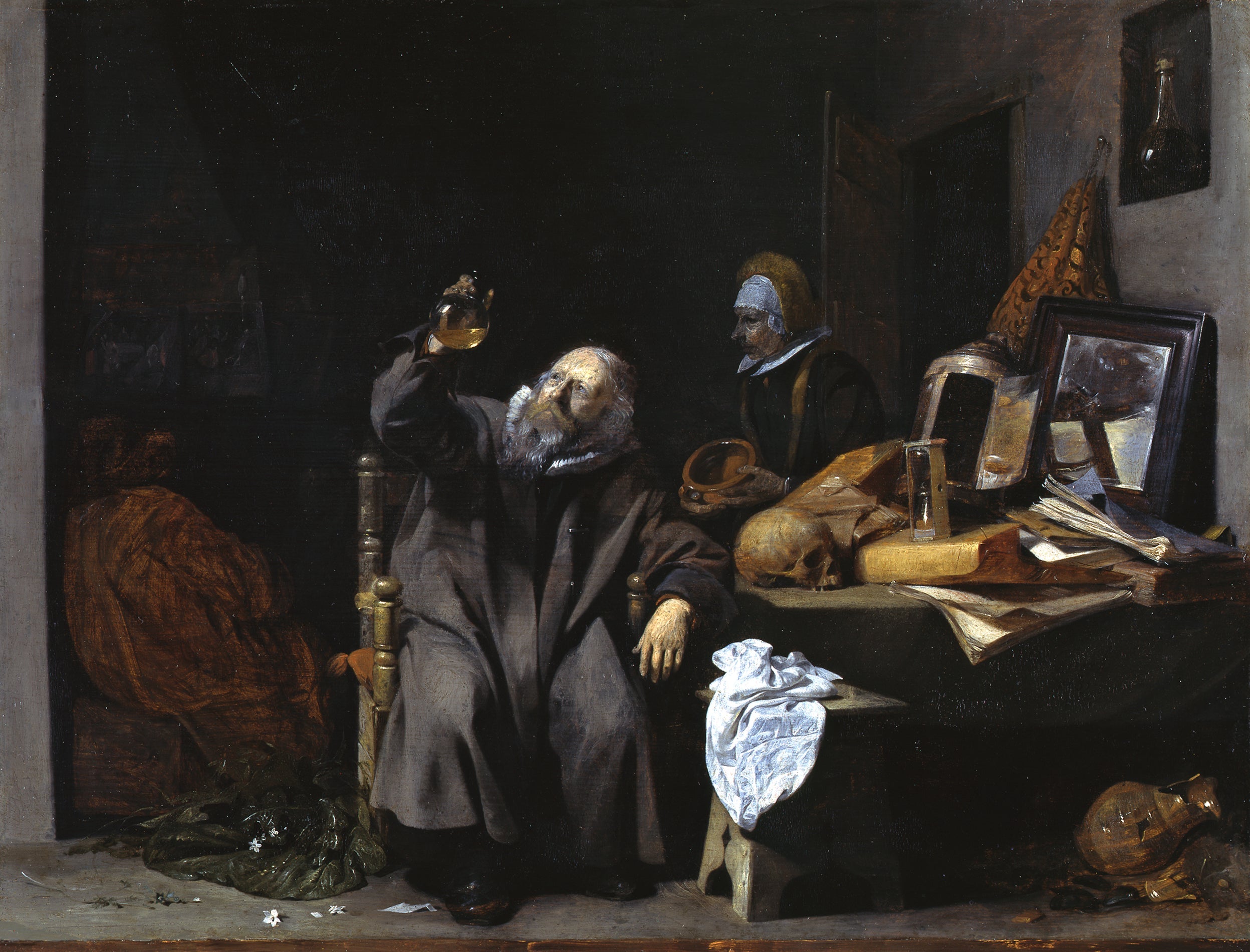 La consultation - Gerard ter Borch image 1 copie de tableau peinte à la main