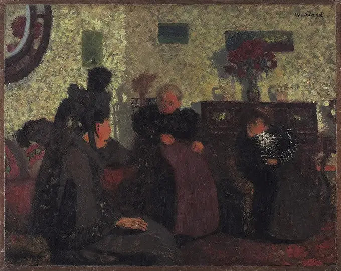 Het gesprek - Édouard Vuillard