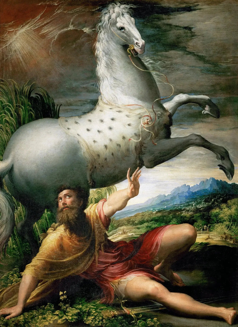 De Bekering van de heilige Paulus - Parmigianino