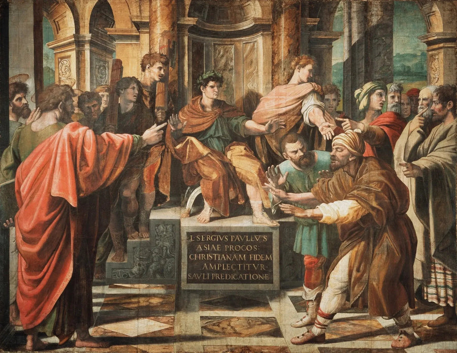 De conversie van de proconsul - Raphael Sanzio
