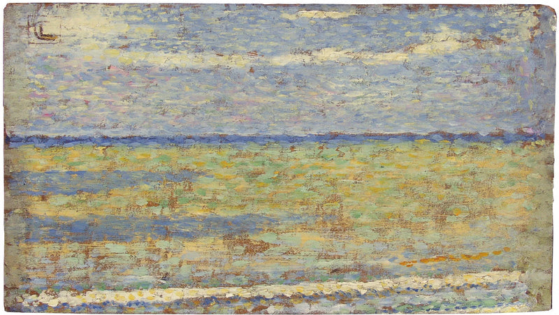 De kust bij Heyst, aflopende vloed - Georges Lemmen