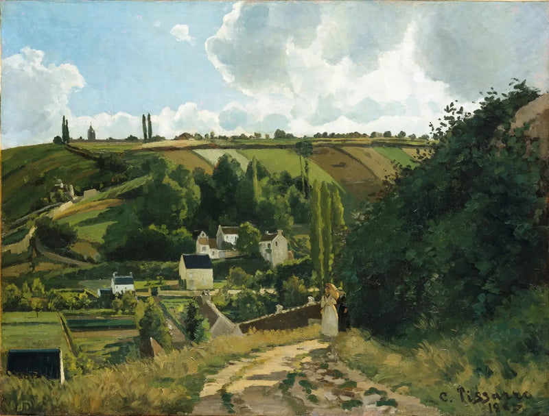 De kust van Jallais, Pontoise - Camille Pissarro