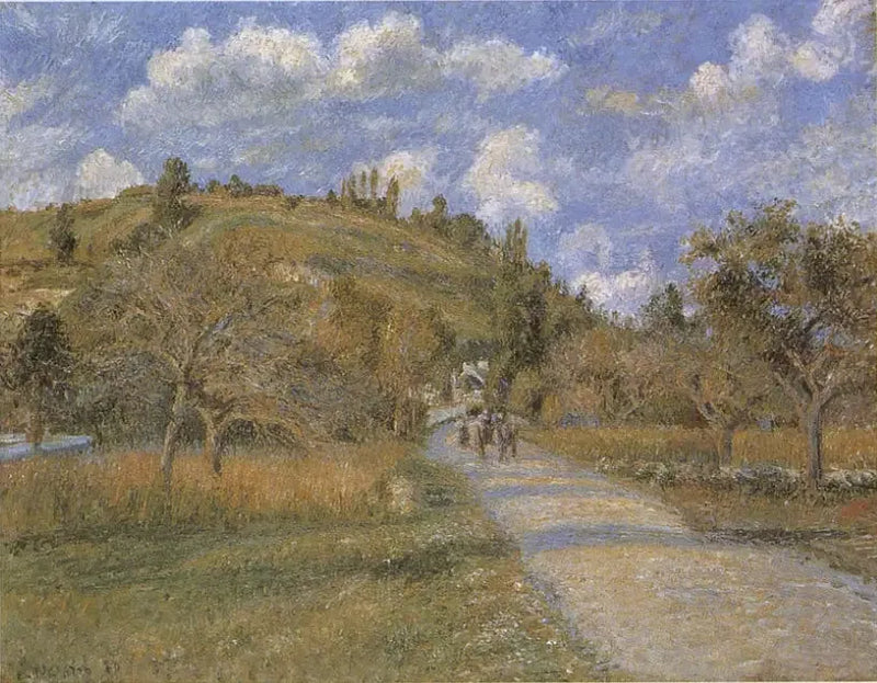 De kust van Valhermeil, Auvers-sur-Oise - Camille Pissarro