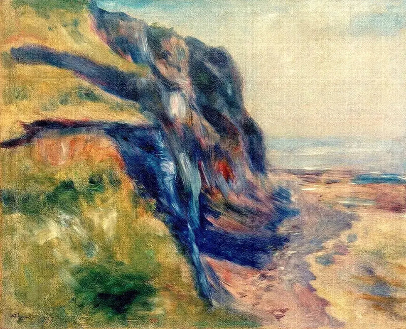 De kust nabij Dieppe - Pierre-Auguste Renoir