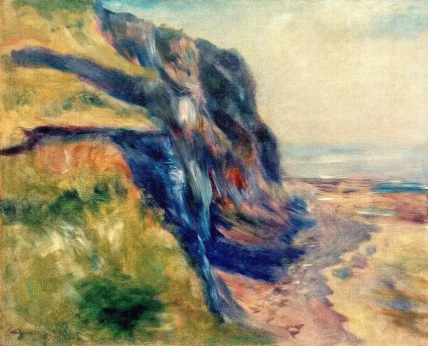 De kust nabij Dieppe - Pierre-Auguste Renoir