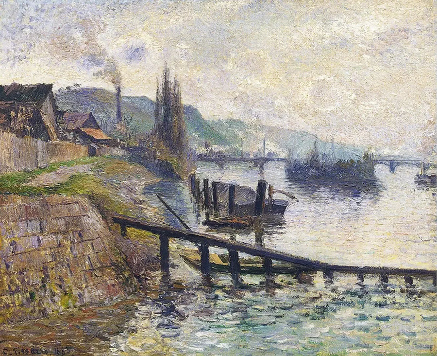 De Côte Sainte-Catherine in Rouen - Camille Pissarro