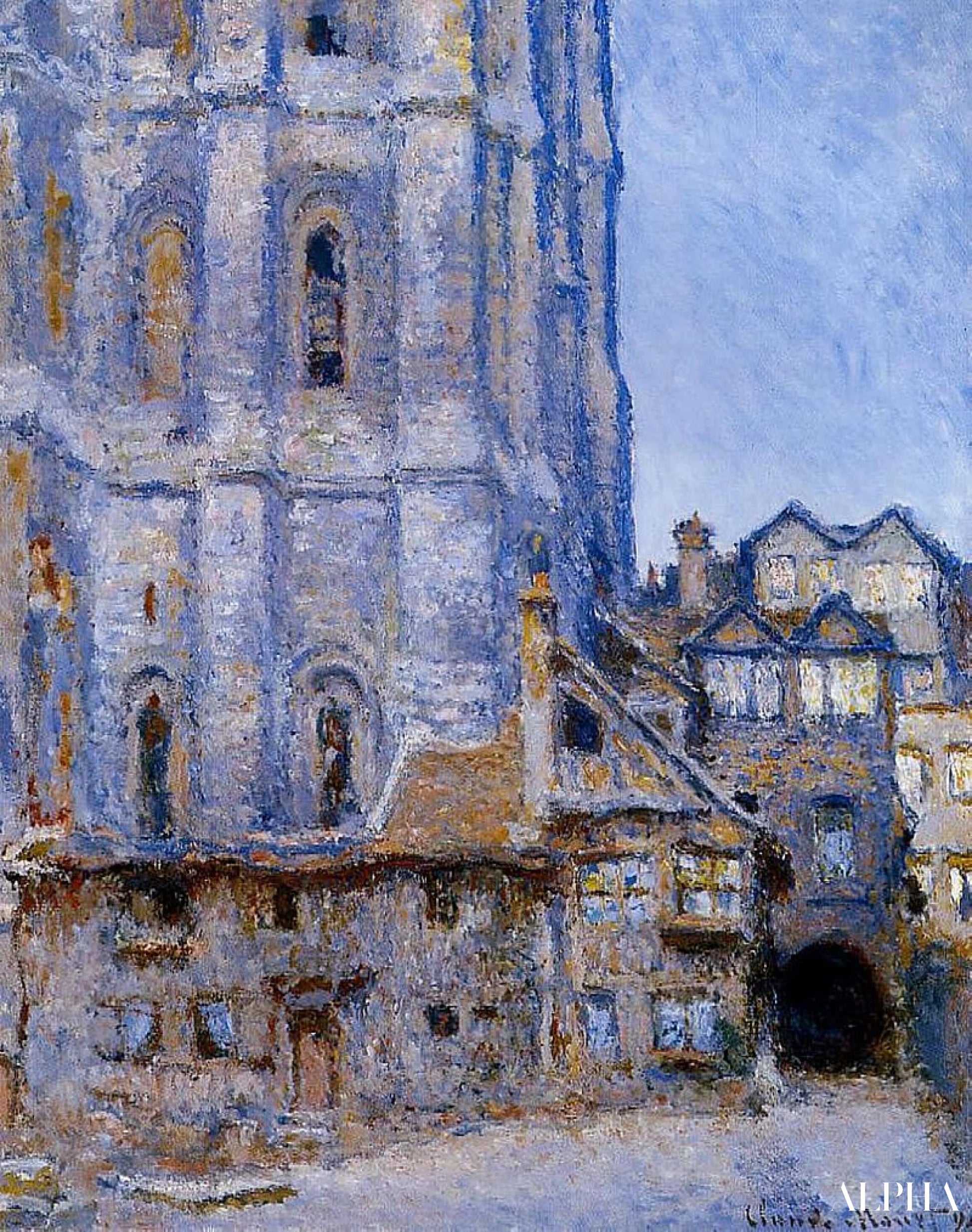 De Albane Cour (W1317) - Claude Monet - Reproducties van schilderijen en hoogwaardige schilderijen