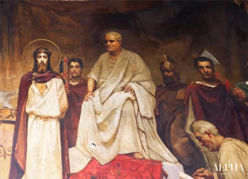 La cour de Pilate - Wilhelm Kotarbiński Reproductions de tableaux à la peinture à l’huile