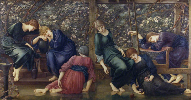 De Hof van de Tuin (uit de serie Briar Rose) - Edward Burne-Jones
