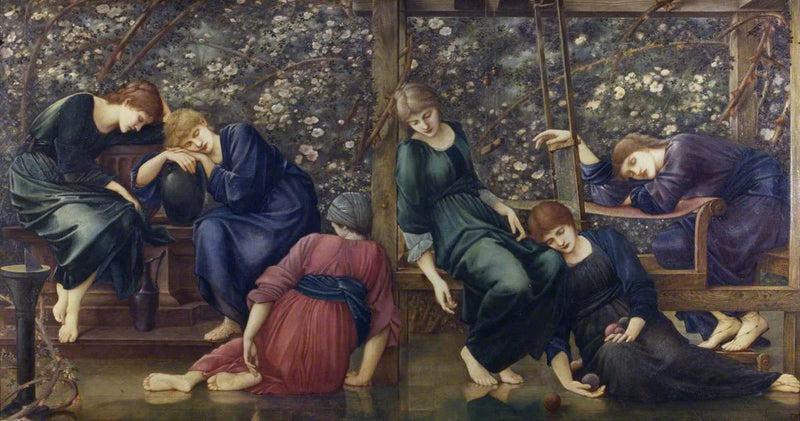 De Hof van de Tuin (uit de serie Briar Rose) - Edward Burne-Jones