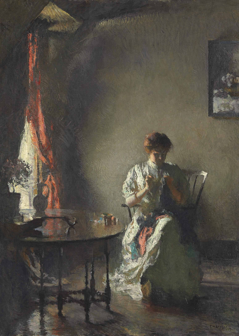 De naaister - Frank Weston Benson