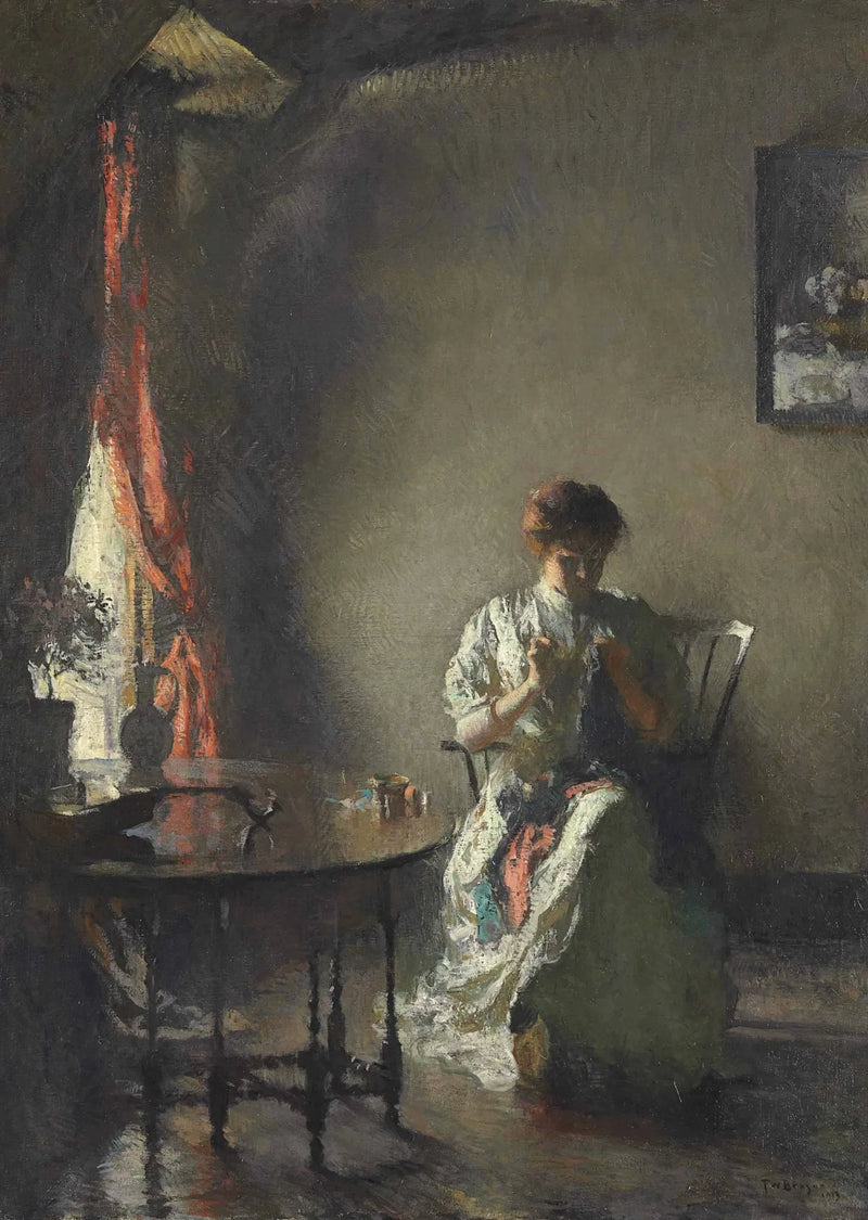De naaister - Frank Weston Benson