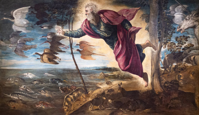 De Schepping van de dieren - Jacopo Tintoretto