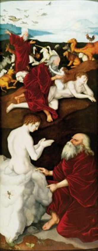 De Schepping van Mensen en Dieren - Hans Baldung Grien