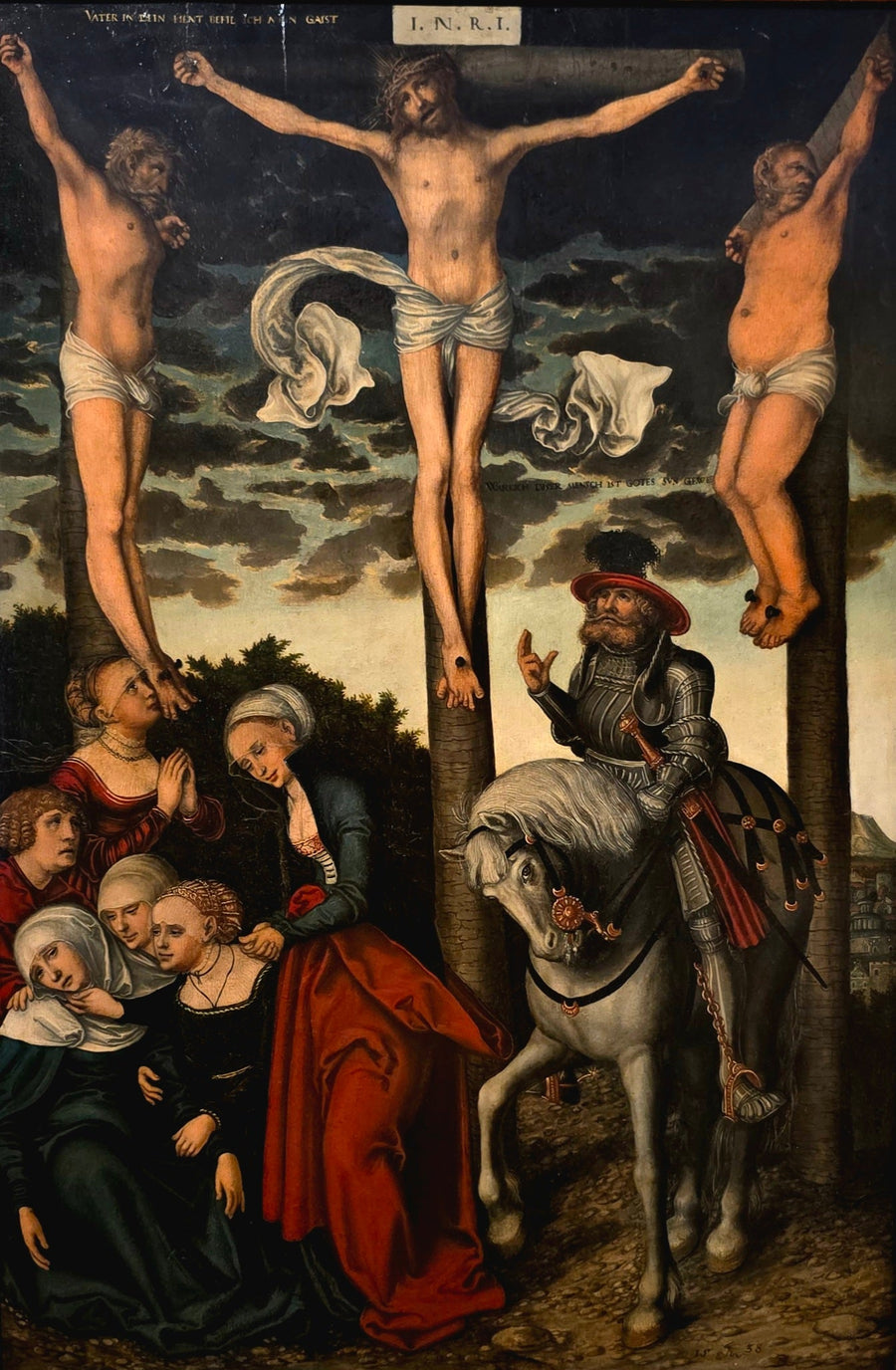 De Kruisiging met de bekeerde kapitein - Lucas Cranach de Oudere