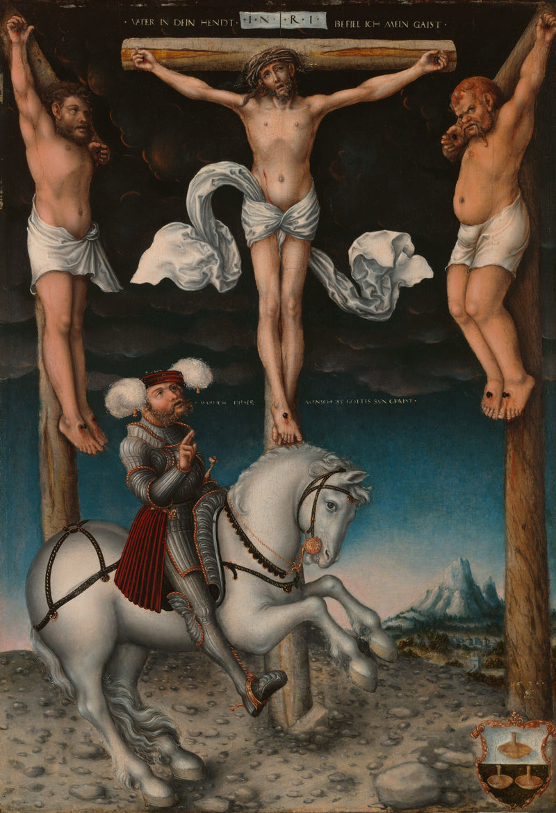 De Kruisiging met de bekeerde centurio - Lucas Cranach de Oudere