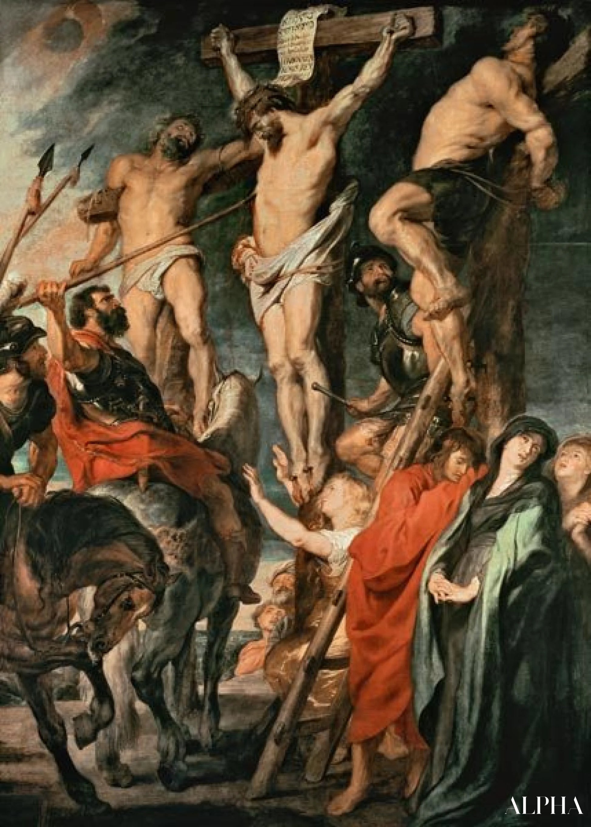 De kruisiging - Peter Paul Rubens - Reproducties van schilderijen en hoogwaardige schilderijen